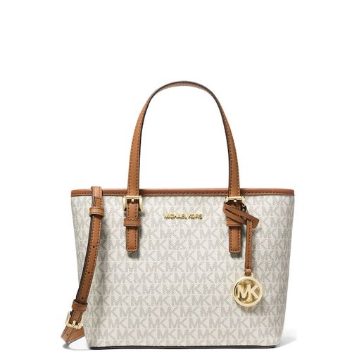 Sac MK Jet Set Travel Saffiano Leather - Vanilla beige