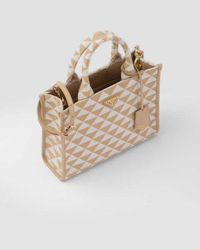 Petit sac à main Pr@da Symbole en tissu brodé