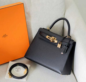 HRMS 
Kelly 28 Epsom Noir