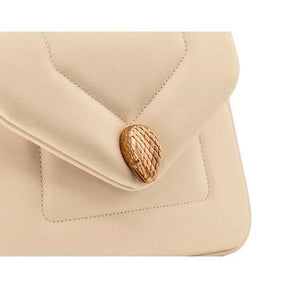 SERPENTI REVERSE TOP HANDLE BEIGE
