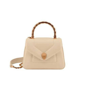 SERPENTI REVERSE TOP HANDLE BEIGE
