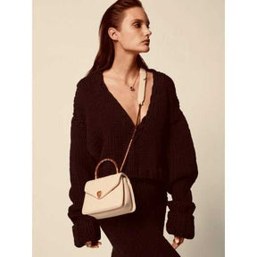 SERPENTI REVERSE TOP HANDLE BEIGE