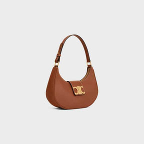 SAC AVA TRIOMPHE EN CUIR MOYEN MODELE VEAU LISSE Marron