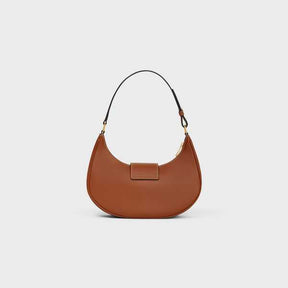 SAC AVA TRIOMPHE EN CUIR MOYEN MODELE VEAU LISSE Marron