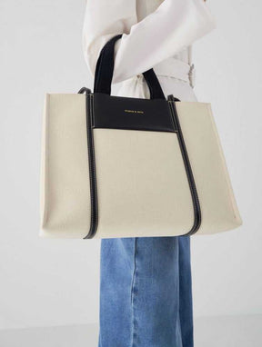 Sh@lia Canvas Tote Bag - Black