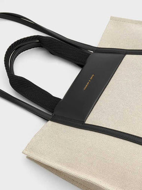 Sh@lia Canvas Tote Bag - Black