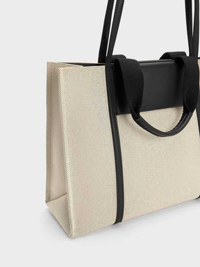 Sh@lia Canvas Tote Bag - Black