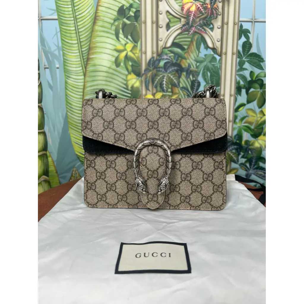 GG Sac à main en toile Dionysus