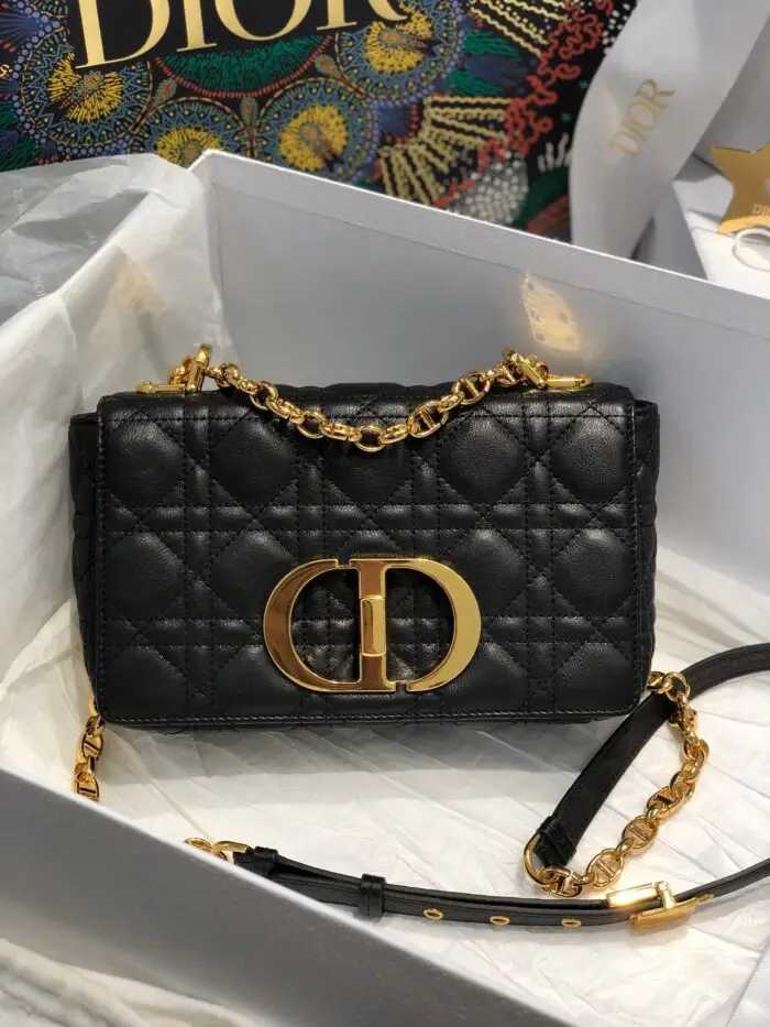 Sac Small Caro Bag
Black Supple Cannage Calfskin