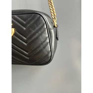 GG Sac bandoulière Marmont Très bon état 
Noir