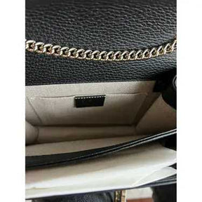 GG Sac à main Interlocking 
Noir,