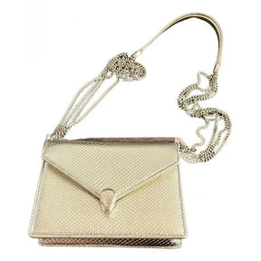Bvlg@ri Sac bandoulière Serpenti exotique
