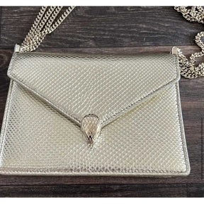 Bvlg@ri Sac bandoulière Serpenti exotique