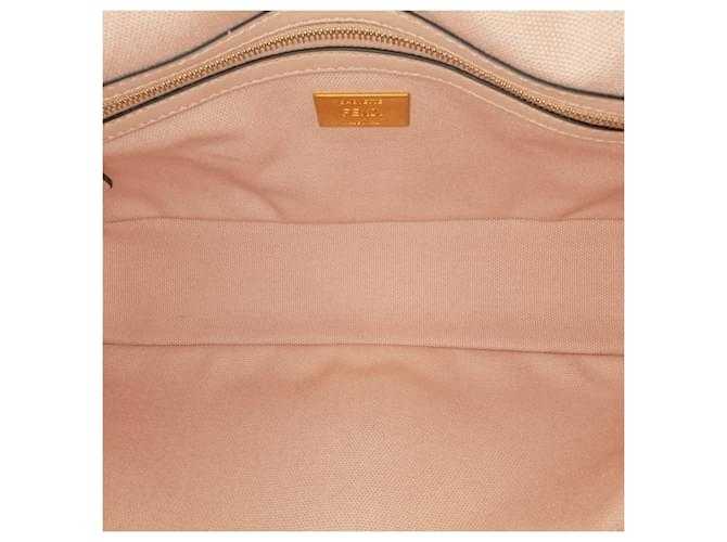 Sac à main Baguette brodé Zucca Fendi rose