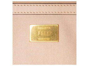 Sac à main Baguette brodé Zucca Fendi rose