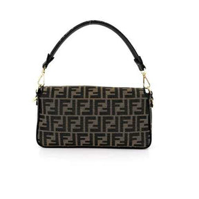 Fêndï Sac bandoulière Baguette Moyen Fendi Monogramme Toile Marron