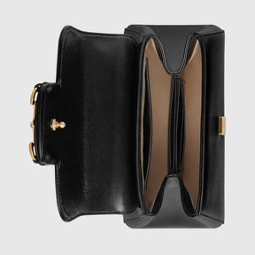 GG Black Mini Horsebit 1955 Bag