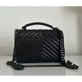 YSL Collége monogramme Sac à main Bon état 
Noir