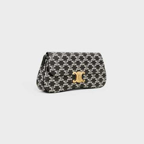 CÊLINË MEDIUM LOLA BAG in Triomphe Canvas Two-Tone
