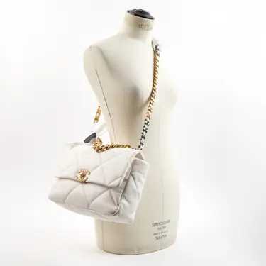 Sac à main Chanel 19 Très bon état, Blanc