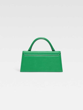 J@cquemus Sac À Main Signature Allongé Green