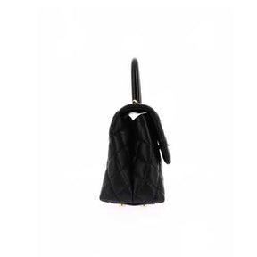 Sac bandoulière Coco Handle Ch@nel grainé Noir