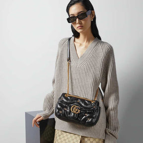 GG Sac à épaule GG Marmont petite taille