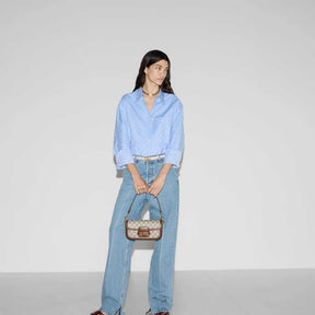 Sac à épaule GG  Horsebit 1955 petite taille