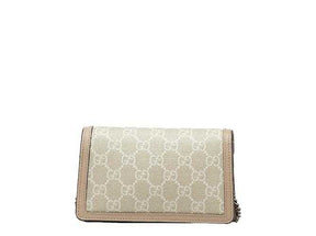 GG Sac à bandoulière Dionysus en toile Super Mini GG Marron