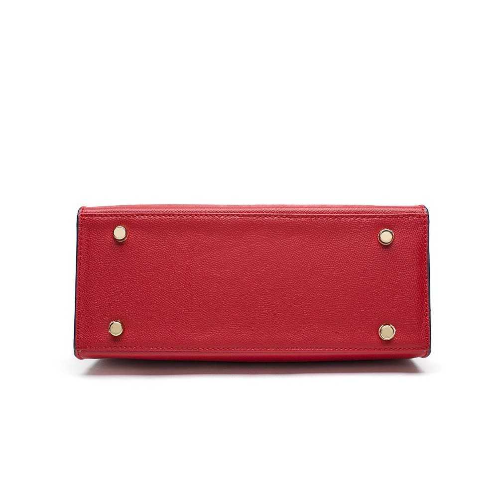 HRMS Sac à Main Cartable  de Vache Rouge