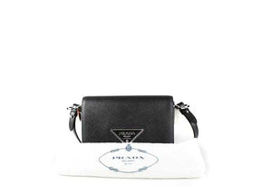 PR@DA Saffiano Sacs à main   de vachette Noir