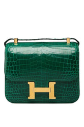 HRMS
Constance 24
Vert Emeraude with Gold Hardware
