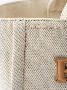 Sac à empiècement en toile de coton