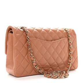CH@NEL
Lambskin Quilted Medium Double Flap Brown