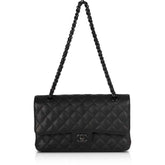 Ch@nel
2018 Black Calfskin Medium Classic Double Flap Bag