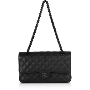 Ch@nel
2018 Black Calfskin Medium Classic Double Flap Bag
