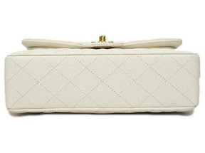 Ch@nel Sac à épaule caviar blanc