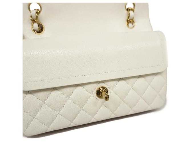 Ch@nel Sac à épaule caviar blanc