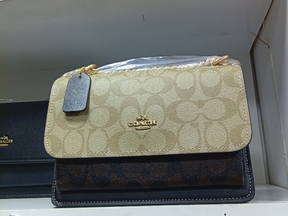 Sac Porté Croisé Klare En Toile Signature à Contraste De Couleur