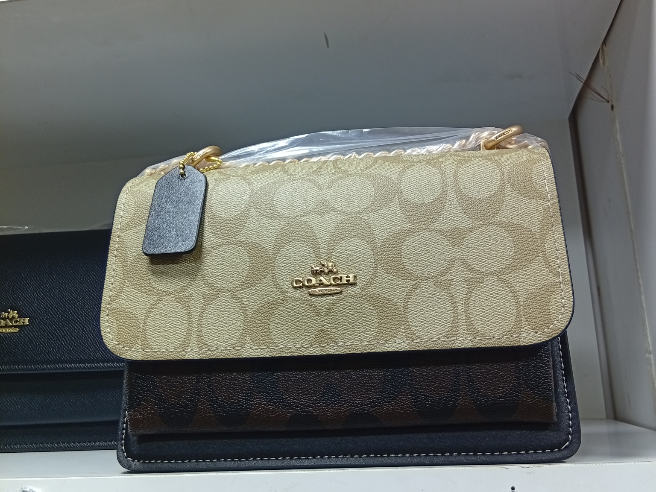 Sac Porté Croisé Klare En Toile Signature à Contraste De Couleur