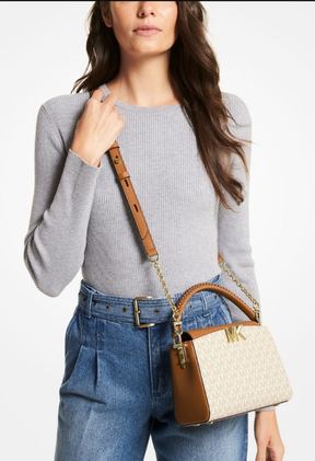 Sac à bandoulière, blanc (blanc), taille unique, vanille/gland
