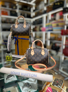 LV Sac Speedy Bandoulière 20 en cuir