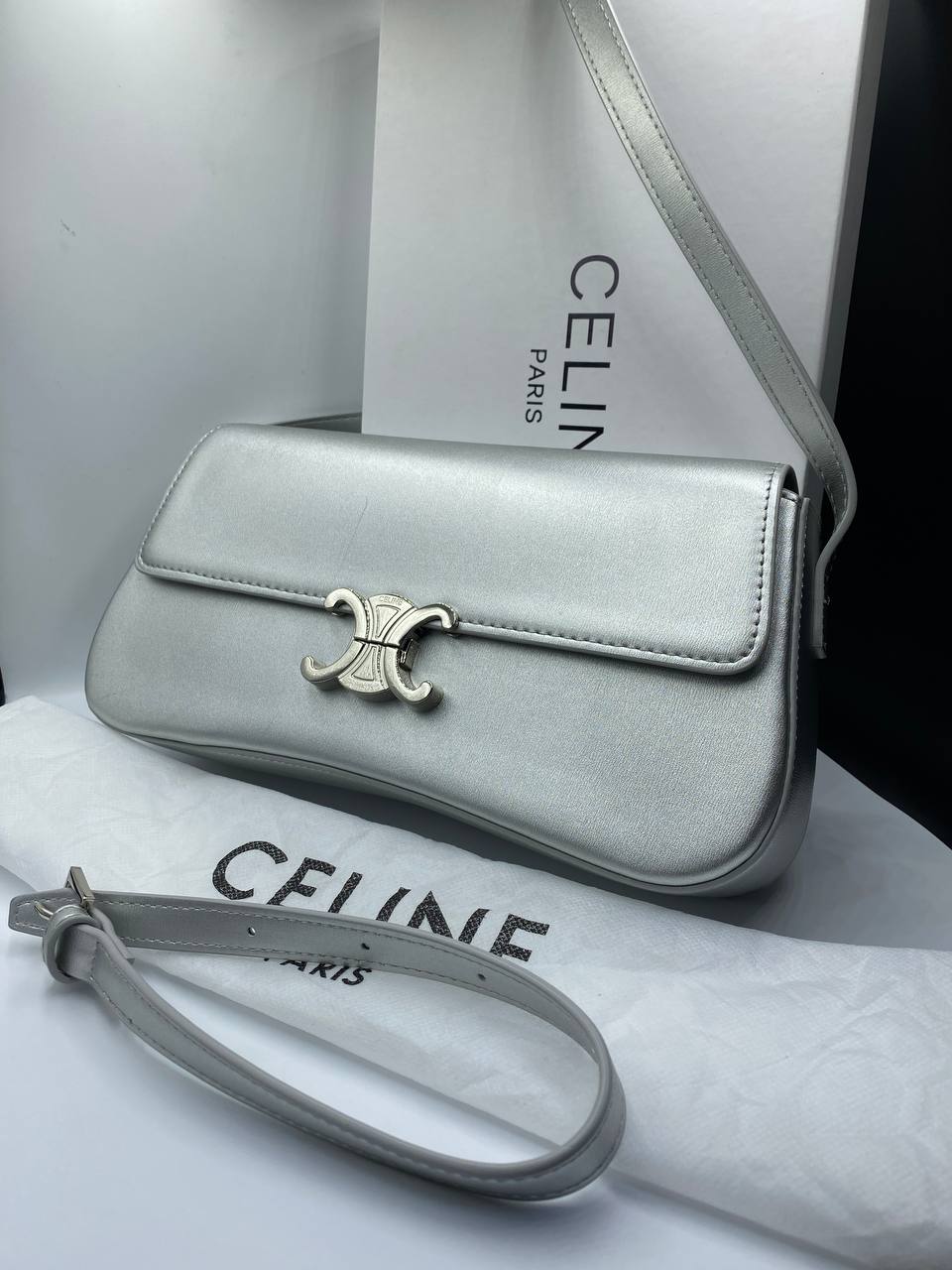 MEDIUM Sac à main Triomphe 
Gris