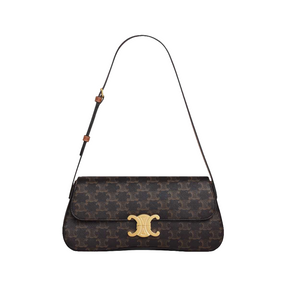 CÊLINË MEDIUM LOLA BAG in Triomphe Canvas and Calfskin
