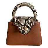 LV Sac à main Capucines 
Marron