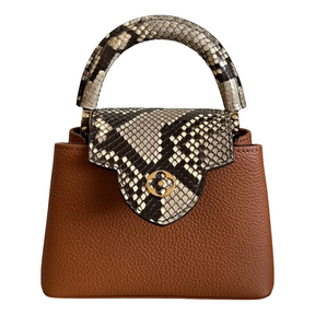LV Sac à main Capucines 
Marron