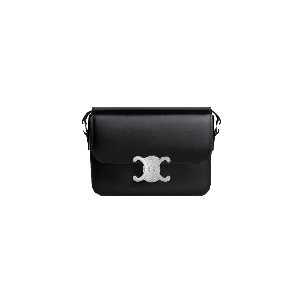 Cêlinë TEEN TRIOMPHE BAG IN shiny calfskin