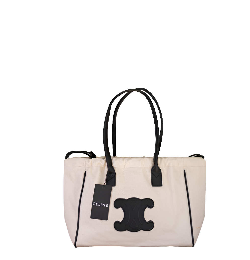 Cêlinë 2024Canvas Tote Bag for Women, Color Matching Commuter Shoulder Bag