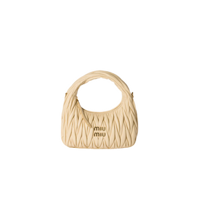 MIÛ MIÜ Sac hobo Wander nappa matelassé