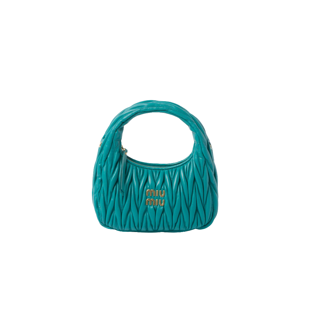 MIÛ MIÜ Sac hobo Wander nappa matelassé